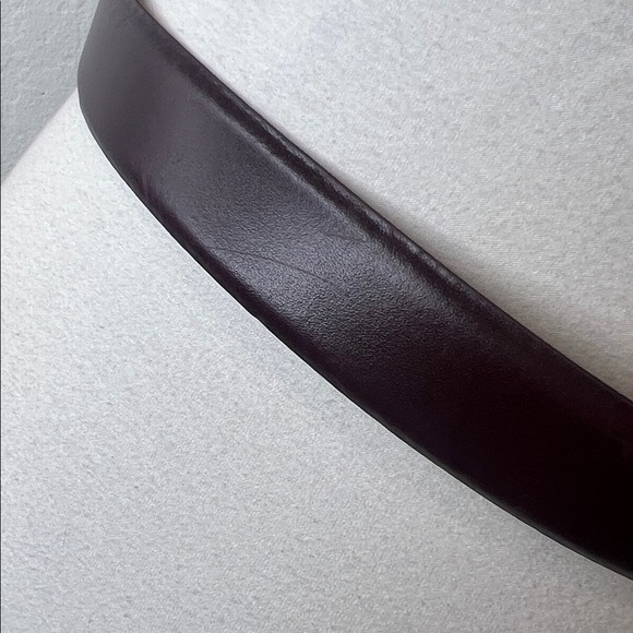 Christian Dior Genuine Eggplant Colored Leather Belt w/Goldtone Buckle 75/30 XS main image 9